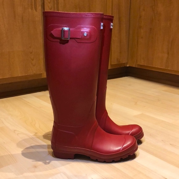 EUC Hunter original tall rain boots - military red - Picture 2 of 8